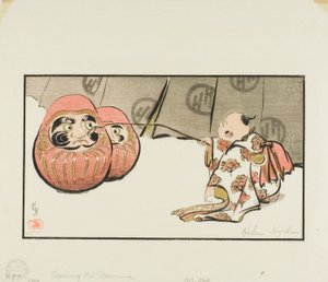 Teasing the Daruma by Helen Hyde