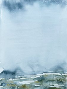 Misty Horizon Landscape by Helena Ryhle
