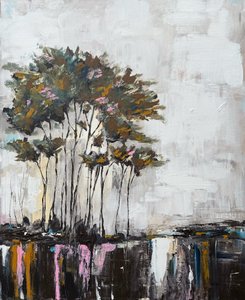 Tranquil Tree Reflections by Helena Ryhle
