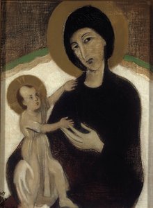 Madonna and Child, after Cimabue by Helene Schjerfbeck