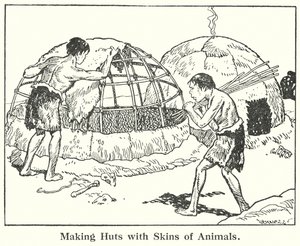 Making Huts with Skins of Animals