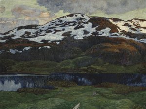 A Summer Evening near Kallsjön by Helmer Osslund