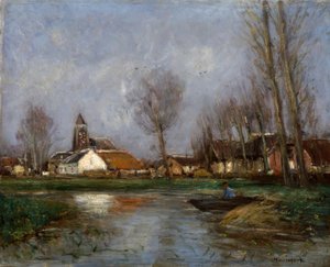 Autumn Mood at the Old Water by Helmuth Liesegang