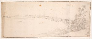 View towards Bordeaux from Northeast by Hem