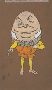 Humpty Dumpty (costume design for Alice-in-Wonderland, 1915) by Henderson, William Penhallow