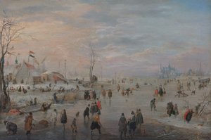 Enjoying the Ice by Hendrick Avercamp