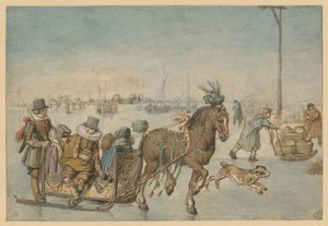 Horse Sleigh on the Ice