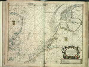 Pas-caert van Texel tot aen de Hoofden by Hendrick Doncker
