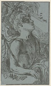 John the Baptist in the Wilderness by Hendrick Goltzius (attributed to)