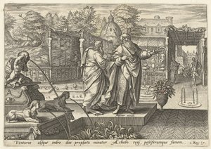 Elijah Predicts Drought to King Ahab by Hendrick Goltzius (rejected attribution)