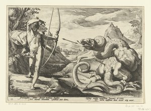 Apollo Kills the Giant Snake Python (Ovid