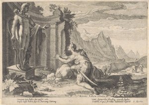 Cadmus Consults the Oracle of Delphi by Hendrick Goltzius (workshop of)