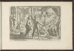 Phaethon in the Palace of Helios by Hendrick Goltzius (workshop of)