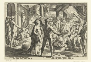 Phaethon in the Palace of Helios by Hendrick Goltzius (workshop of)