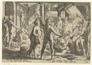 Phaethon in the Palace of Helios by Hendrick Goltzius (workshop of)