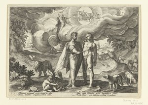 Prometheus Giving Fire to Man (series title: Ovid