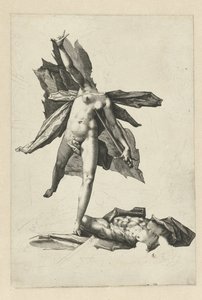 Pyramus and Thisbe by Hendrick Goltzius (workshop of)