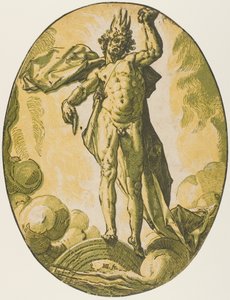 Aether, plate six from Demogorgon and the Deities by Hendrick Goltzius