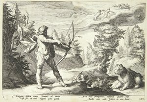 Arcas Ready to Kill His Mother by Hendrick Goltzius