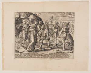 Avarice is the Root of all Evil, from Litis Abusus (The Abuses of the Law) by Hendrick Goltzius