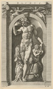Bacchus, Plate 7 from the Series "Eight Ancient Deities" by Hendrick Goltzius