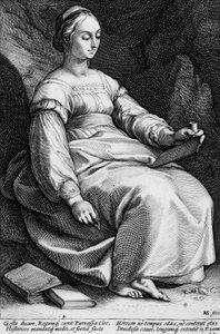 Clio by Hendrick Goltzius
