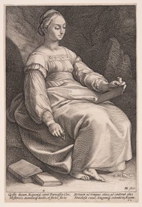 Clio, The Muse of History, from The Nine Muses by Hendrick Goltzius
