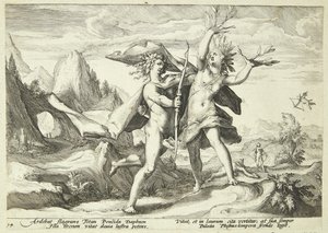 Daphne Transformed into a Laurel Tree by Hendrick Goltzius