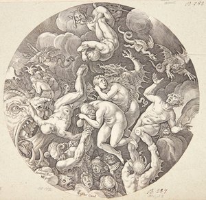 The Fall of the Damned by Hendrick Goltzius