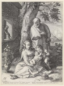 The Holy Family with John the Baptist by Hendrick Goltzius