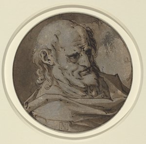 Head of an Apostle by Hendrick Goltzius