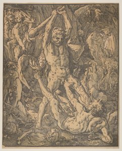 Hercules and Cacus by Hendrick Goltzius