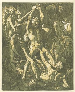 Hercules and Cacus by Hendrick Goltzius