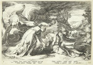 Juno Transforms Callisto into a Bear by Hendrick Goltzius
