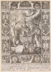 Childhood of Christ, Plate 3 of the Series "The Life of Christ" by Hendrick Goltzius