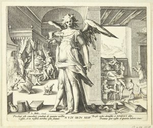 The Doctor as an Angel by Hendrick Goltzius