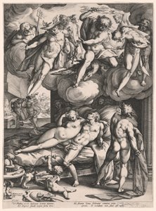 Mars and Venus Surprised by Vulcan by Hendrick Goltzius