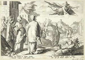 Mercury Falls in Love with Herse by Hendrick Goltzius