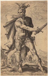Mucius Scaevola, Plate 3 from the Series "Roman Heroes"