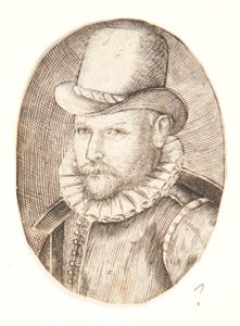 Portrait of a Man with Hat, Facing Left by Hendrick Goltzius