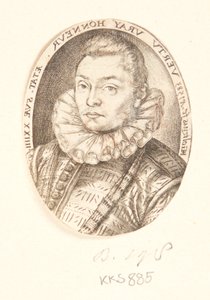 Portrait of a Young Man, Turned to the Left by Hendrick Goltzius