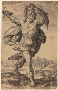 Portrait of Frederik de Vries by Hendrick Goltzius