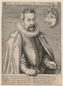 Portrait of Jan Nicquet by Hendrick Goltzius