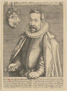 Portrait of Jan Nicquet by Hendrick Goltzius
