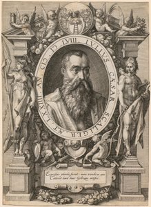 Portrait of Julius Caesar Scaliger by Hendrick Goltzius
