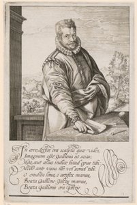 Portrait of Philips Galle by Hendrick Goltzius