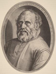 Portrait of Dirck Volckertsz. Coornhert by Hendrick Goltzius