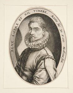 Portrait of Hieronymous Scholiers by Hendrick Goltzius