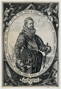Portrait of Jacques de la Faille by Hendrick Goltzius
