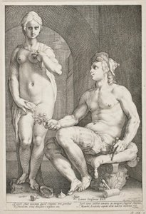 Pygmalion and Galatea by Hendrick Goltzius